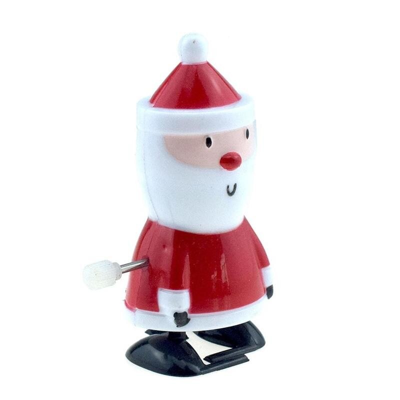 1pc schattige opwindbare kerstfiguren, kerstmodel, kerstman met hoofdschuddend speelgoed, feestartikelen