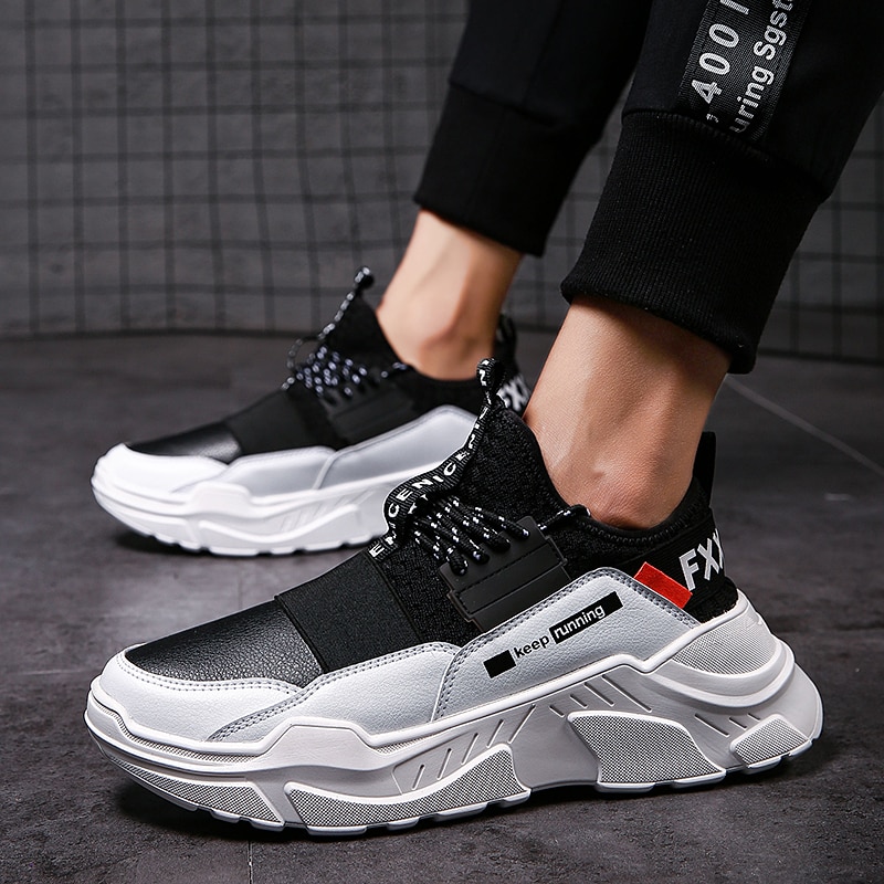 Schoenen Mannen Lichtgewicht Ademend Comfortabele Klassieke Heren Casual Schoenen Antislip Mannen Sneakers Lace-Up Mesh flats