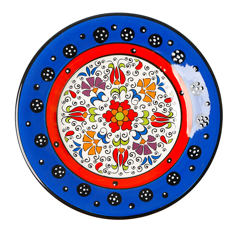 Vajilla serie de sombras de flores, Dishe cuenco de cerámica, plato de cena para el hogar, cuenco para sopa, contenedor de comida, plato de comida occidental, cuenco para ensalada de frutas