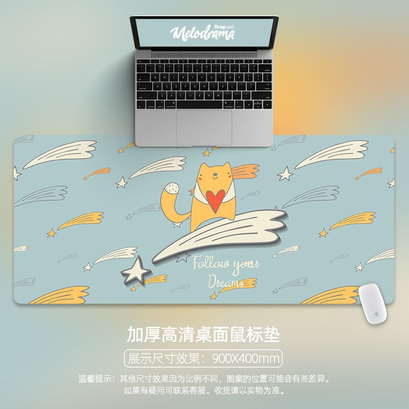 Desk Mats Mouse Pad Cute Kawaii Desk Pad Kawaii Mouse Pad Deskpad for Home Computer Keyboard Gaming Office Accessories 80x30cm: 300x800x2mm 13