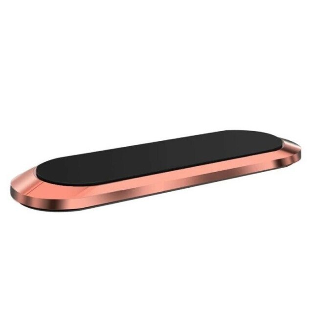 Magnetic Universal Mini Smart Phone Holder Mount For Car Black Silver Rose Gold Gps Anti-slip Mounts: Rose gold