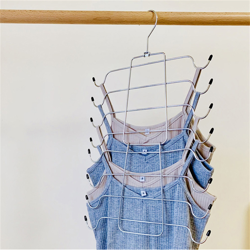 Multi-port Clothes Hanger Closet Organizer Space Saving Rack Cabide Tank Top Bra Storage Strappy Dress Bathing Suit Hangers