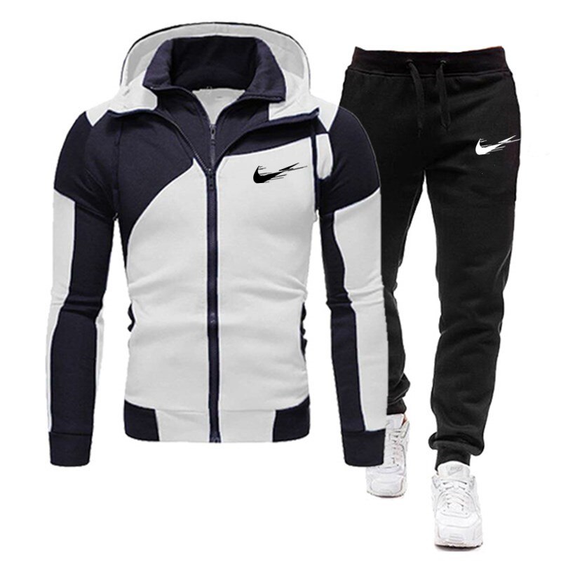 automne et Hiver Décontracté Sweat À Capuche Costume + Pantalon