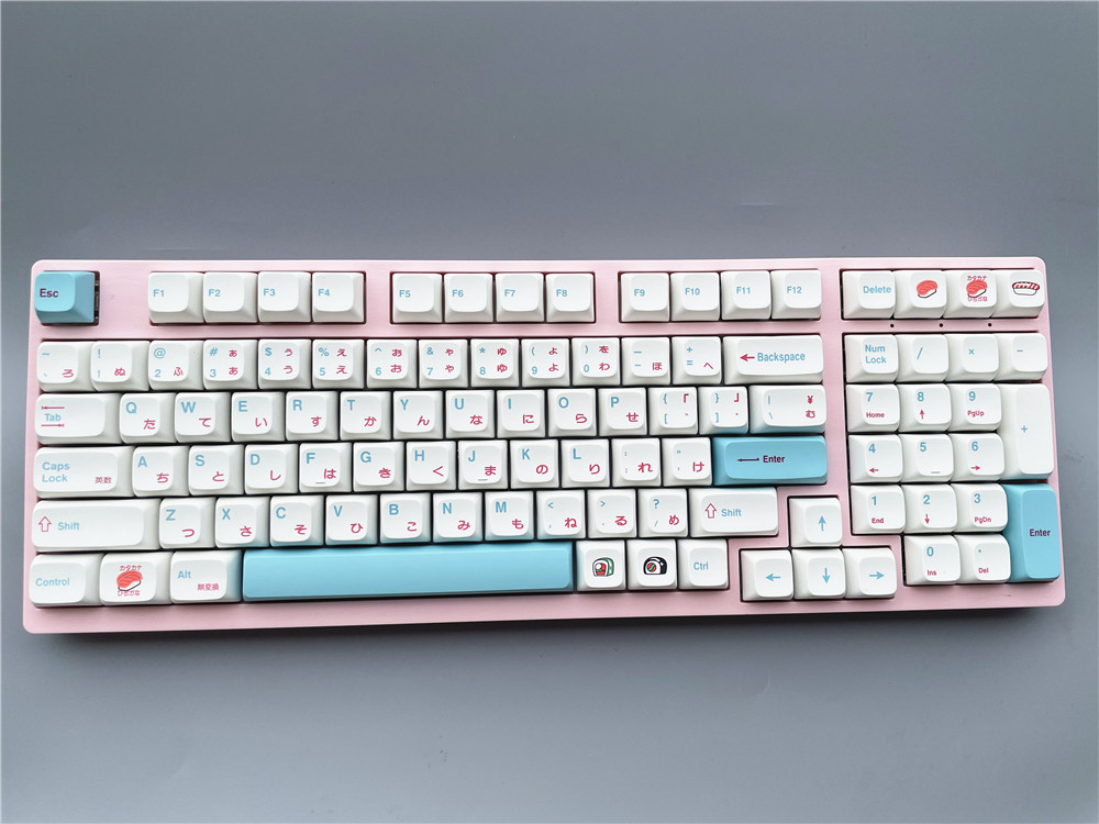 Mechanical Keyboard DIY DYE SUB PBT Sushi Theme Keycaps JAPI XDA Profile 121 Keys Japanese Sushi Keycaps