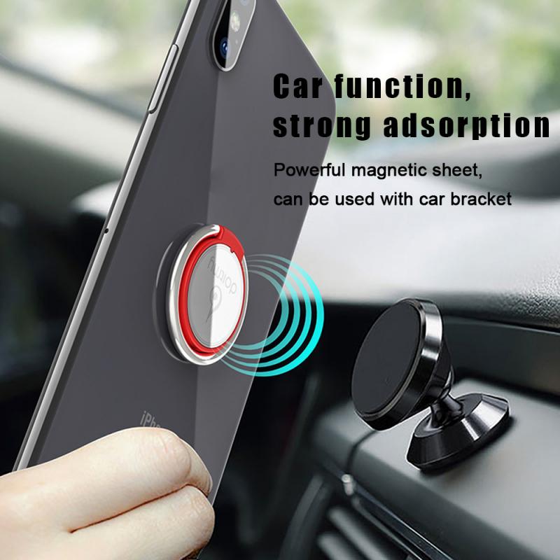 Car Phone Holder Finger Ring Stand Round 360 Rotation Buckle Universal Metal Stand Plastic Stand Phone Support TXTB1