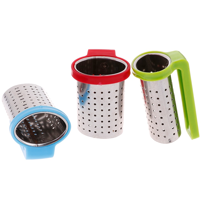 1PC Reusable Tea Infuser Stainless Steel With Handle Tea Strainer Teapot Tea Bag Infuser Filter Household Tea Brewing Making