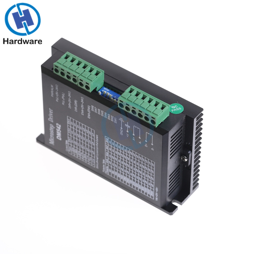 24C-50VDC 4.2A Digital DM542 Stepper Motor Driver for 2-phase Nema 17 and 23 Stepper Motor