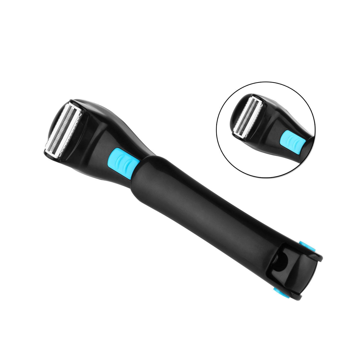 Electric Back Hair Shaver Remover Trimmer Foldable Body Men Shaving Tool