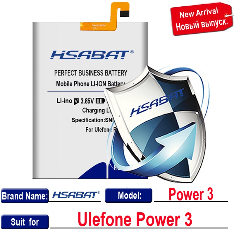 HSABAT 5900-8300mAh Top Brand Battery for Ulefone Gemini Pro T1 for Ulefone Power Batteries for Ulefone Power 3 3S Batteri: for Power 3 3S