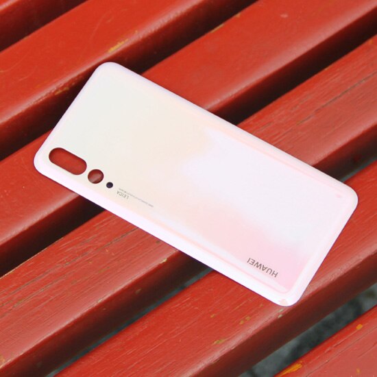 Original Back Battery Cover Cases Housing For Huawei P20 Pro Battery Back Rear Glass Case: Pink