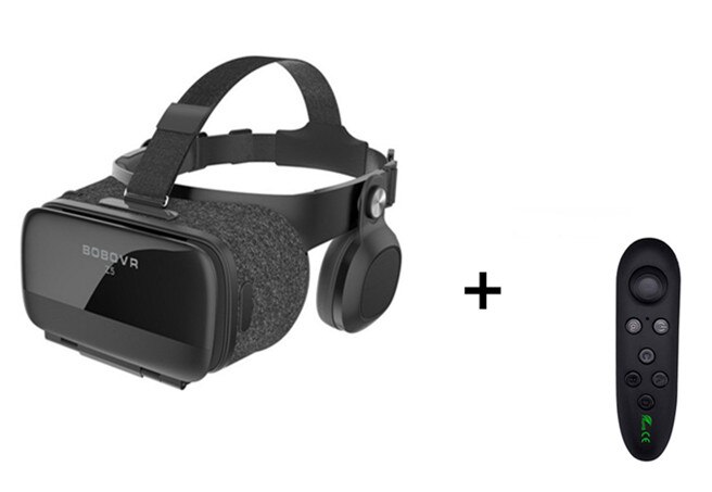 Bobovr  z5 bobo vr gerceklik virtual reality glasögon 3d headset google kartong hjälm glasögon casque 3d för smartphone vr box: Z5 och styrenhet