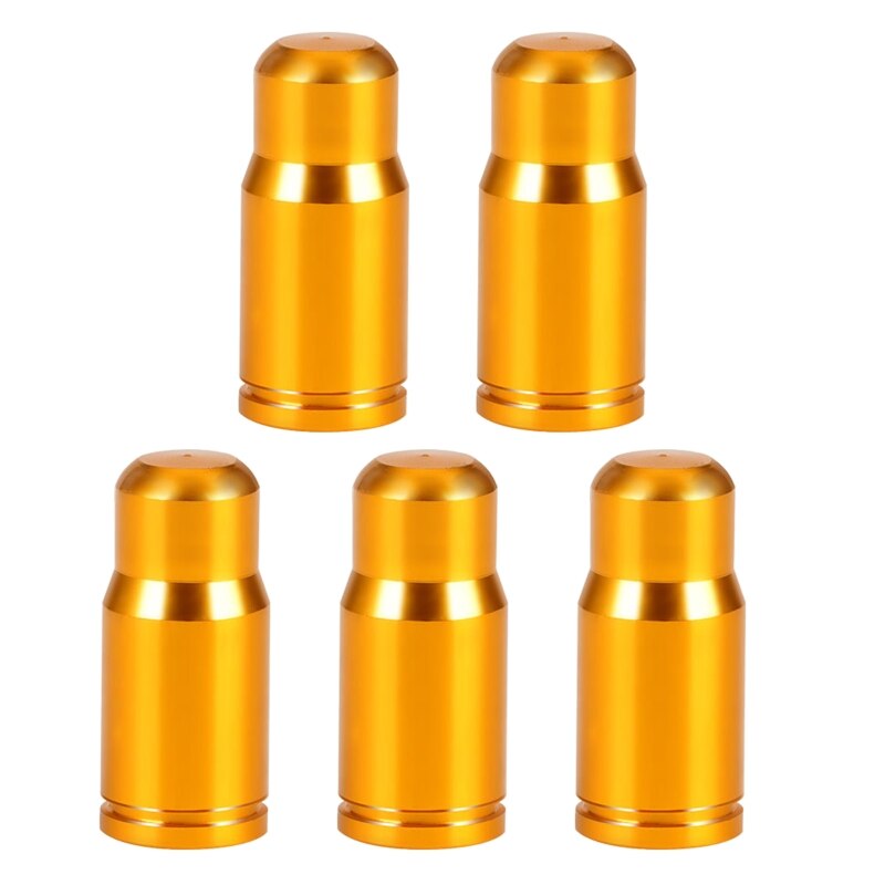 Valve Caps, Bicycle Dust Caps-Schrader Presta Bikes Cover for Mountain / Road Bike, Bicycle Accessories,5 Pieces: Gold S