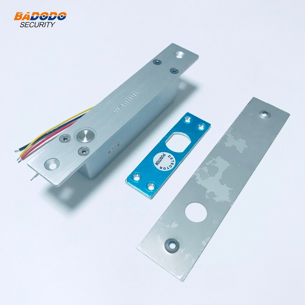 DC 12~24V 4 lines low temperature Electric bolt lock fail safe time delay electrical door lock for home access control