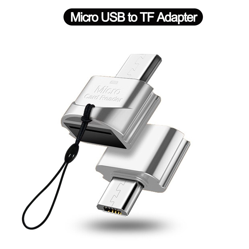 Typ C Zu Micro-SD TF Adapter OTG Speicher Kartenleser Für PC Samsung Micro USB Zu Micro-SD Adapter Konverter Für Laptop Macbook: Micro to TF-Silver