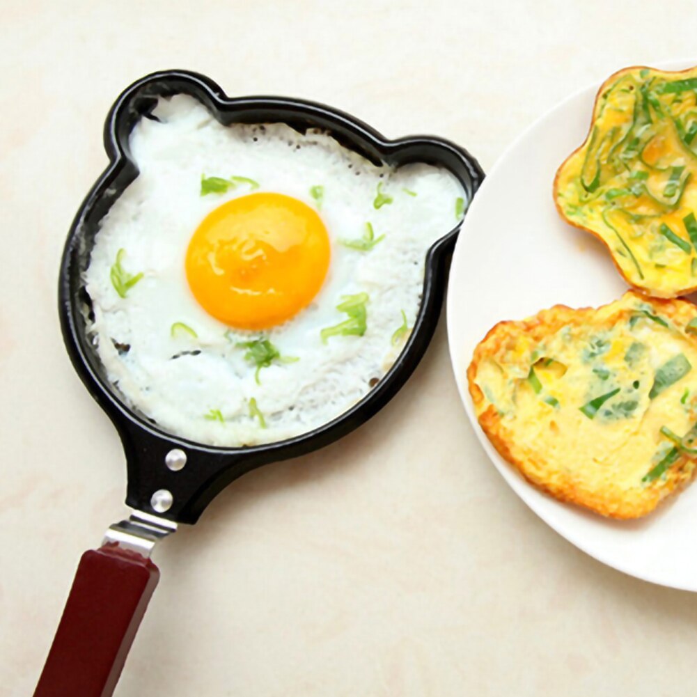 Mini Leuke Vormige Ei Pot Koekenpan Ontbijt Omelet Home Non Stick Lange Handvat Anti-Kras Coating Keuken Koken kookgerei