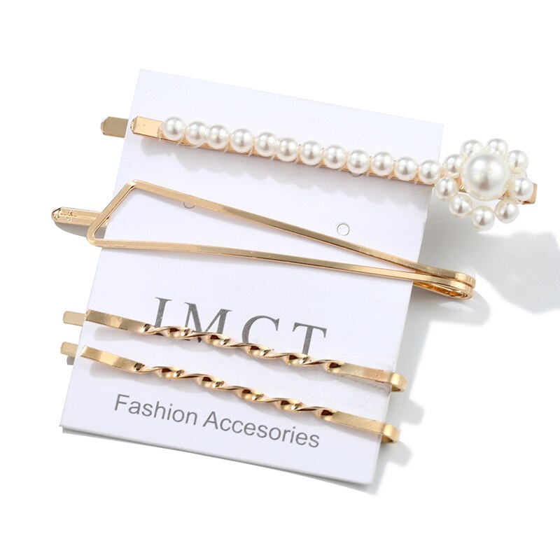 4 pcs/set Gold Pin Hairpin Clip Hair Clip Hairband Baby Pin Barrette Hairpin Headdress Accessories Beauty Styling Tools: TSZ009