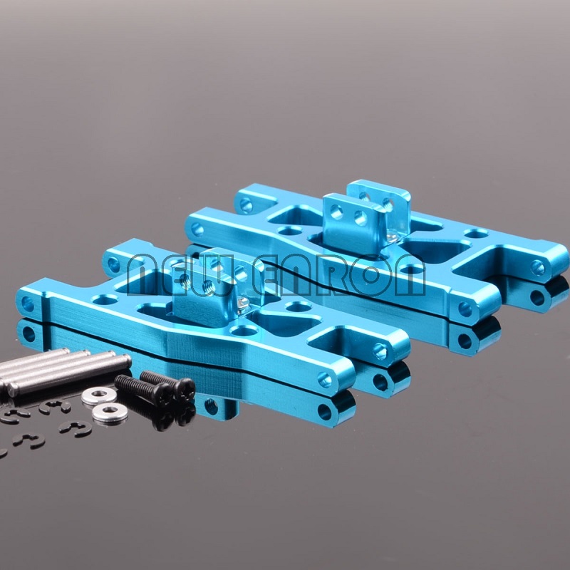 Brazo oscilante inferior delantero de aluminio ENRON 2P, 959, 03, para RC Wltoys L969, L979, L202, L212, L222, K959, L959,: Azul