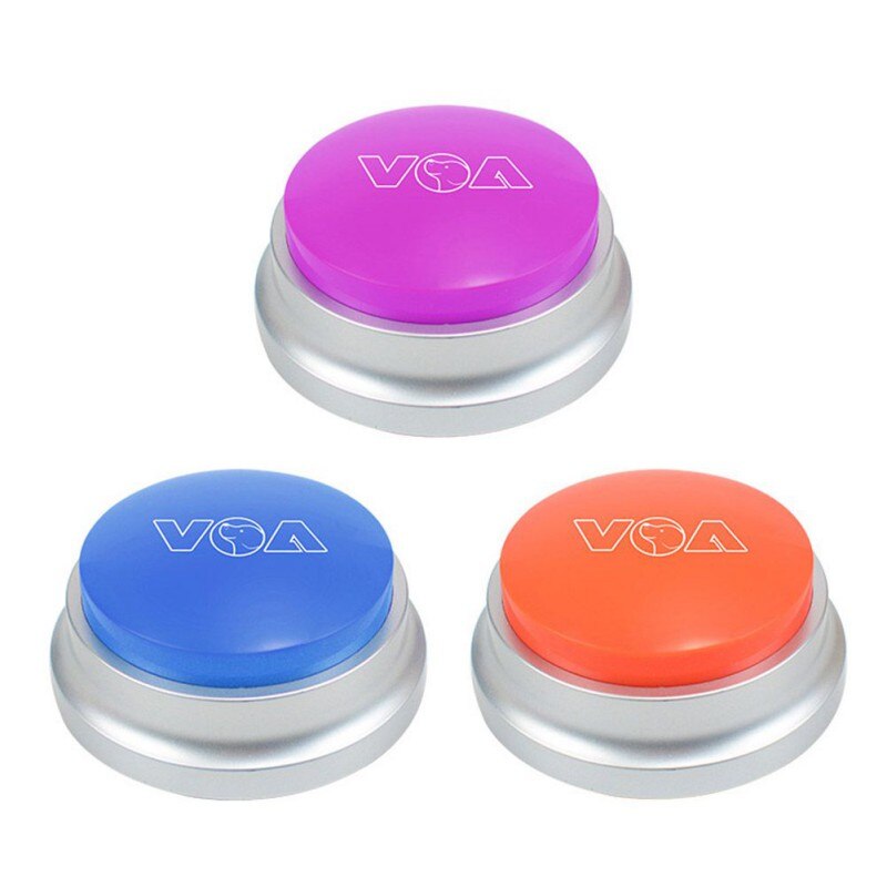 Bouton sonore pour animal de compagnie, jouet parlant, Buzzer sonore, bouton parlant enregistrable, fournitures de jeu de fête, jouets d&#39;entraînement pour chien,