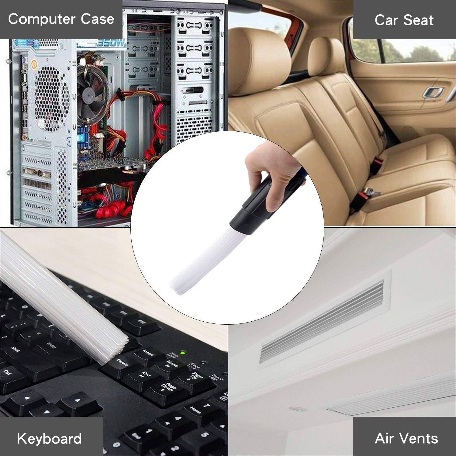 Multifunction Vacuum Cleaner Straw Tubes Dust Dirt Brush Remover Portable Universal Vacuum Attachment Household Clean Tools