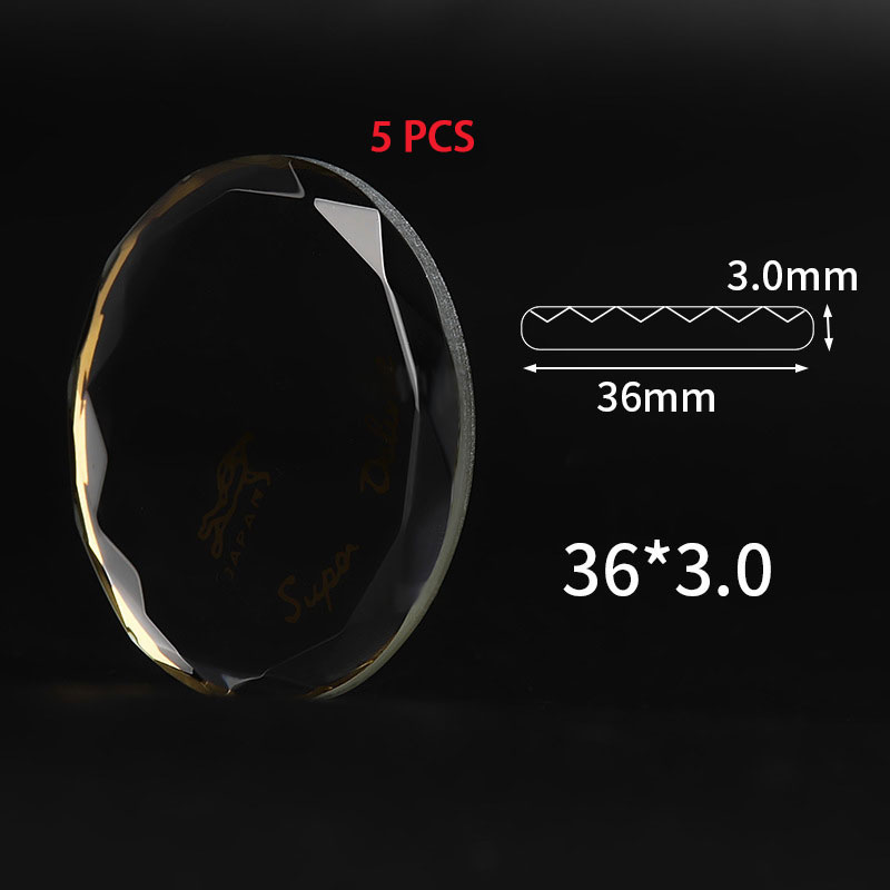Mineral glas Uhren linsen polyed rischen Winkel modifizieren des Glas 3a geripptes Glas passen orientalische Doppel löwen uhr Reparatur teil Aftermark: Grün