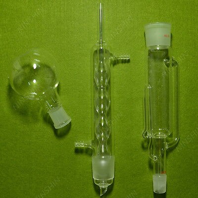 250ml Soxhlet Extractor with Boiling Flask, 24/29,40/38,Lab Glass