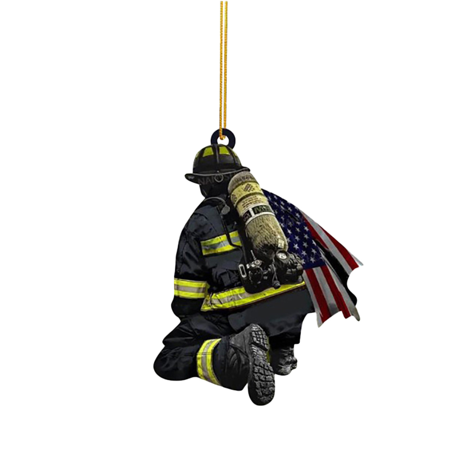 Christmas Decoration Acrylic Decoration Christmas Decoration Tree Pendant, Wall Window, Car Firefighter Pendant Set: plum