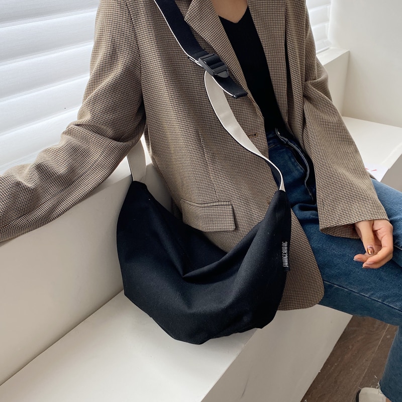[BXX] décontracté toile Crossbody Dumplings sacs pour femmes sac à bandoulière femme sacs à main et sacs à main HJ451