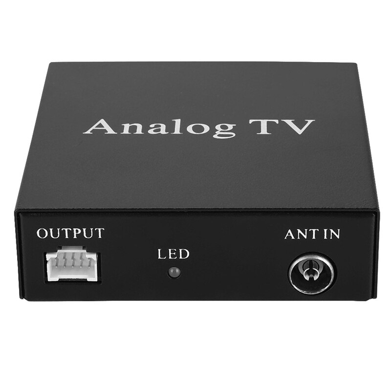 Kit Receptor de Tv analógica de Dvd móvil para coche, sintonizador de Tv, caja de señal fuerte con mando a distancia para Tv analógica de coche, 12V