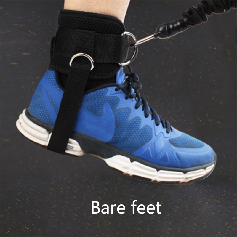 Justerbara 4 d- ring fotled remmar gym fot kabel maskin fitness lår glute pad