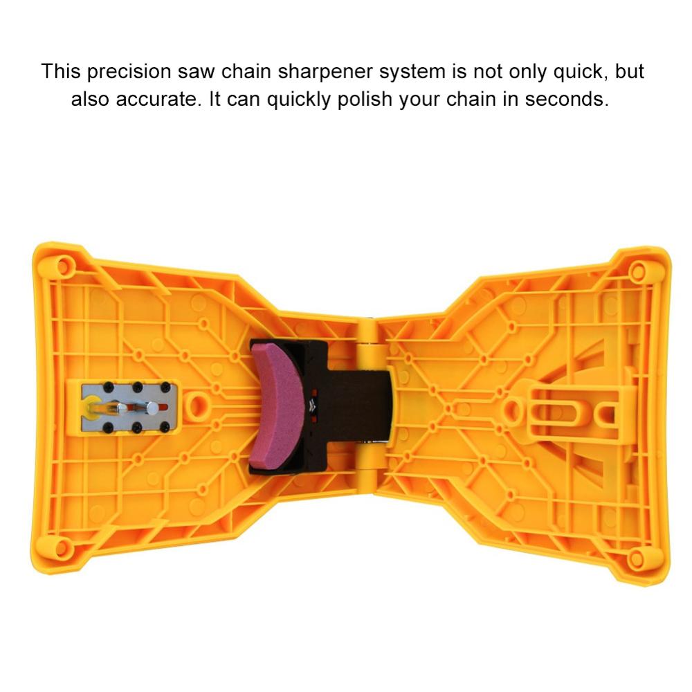 Chainsaw Teeth Sharpener Portable Sharpen Chain Saw Bar-Mount Fast Grinding Sharpening Chainsaw Chain Woodworking Tools