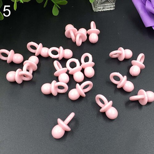 50 stuks transparante acryl mini fopspenen babyshower feestgunst meisje jongen speldecoratie