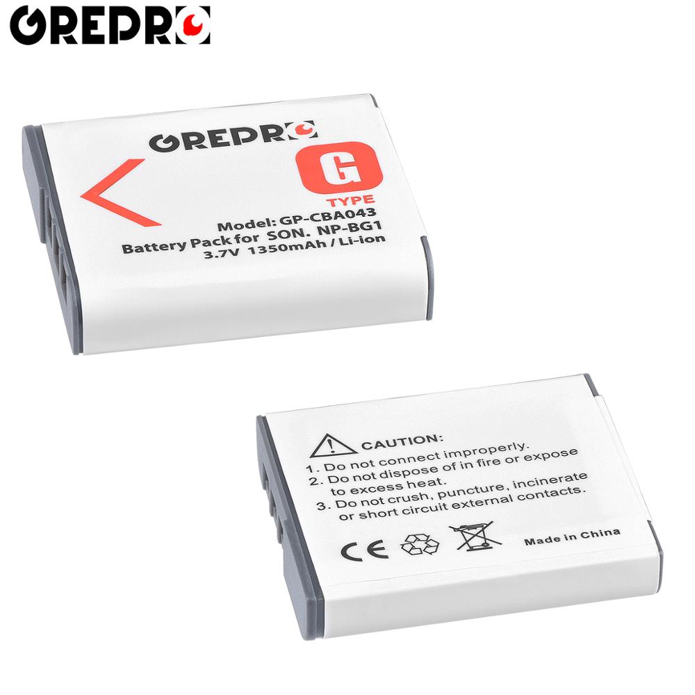 NP-BG1 NPBG1 Camera Battery + NP BG1 Battery Charger for Sony DSC-N1 DSC-T2 DSC-H9 DSC-H10 DSC-H20 DSC-H50 DSC-W130 DSC-W120: 2x Battery