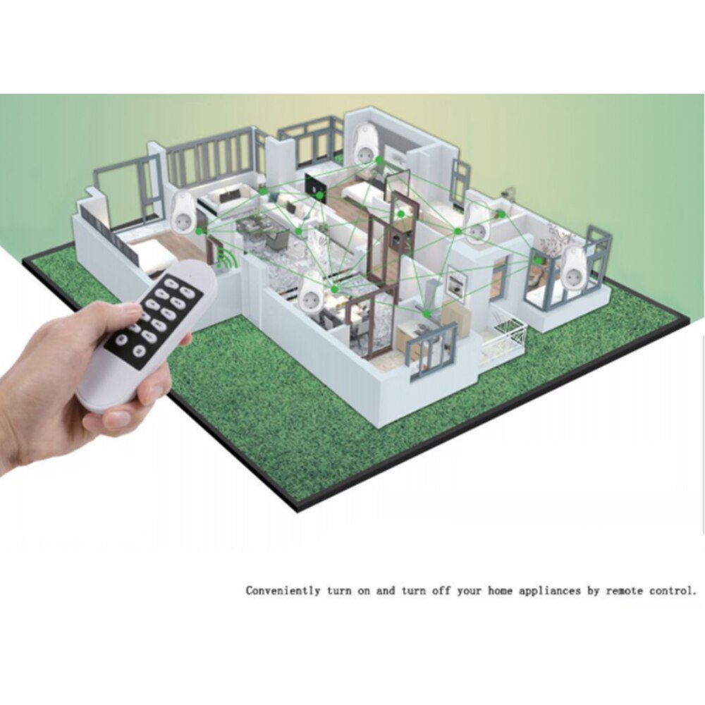 16A Wireless Remote Control Socket Programmable Electrical Outlet Switch