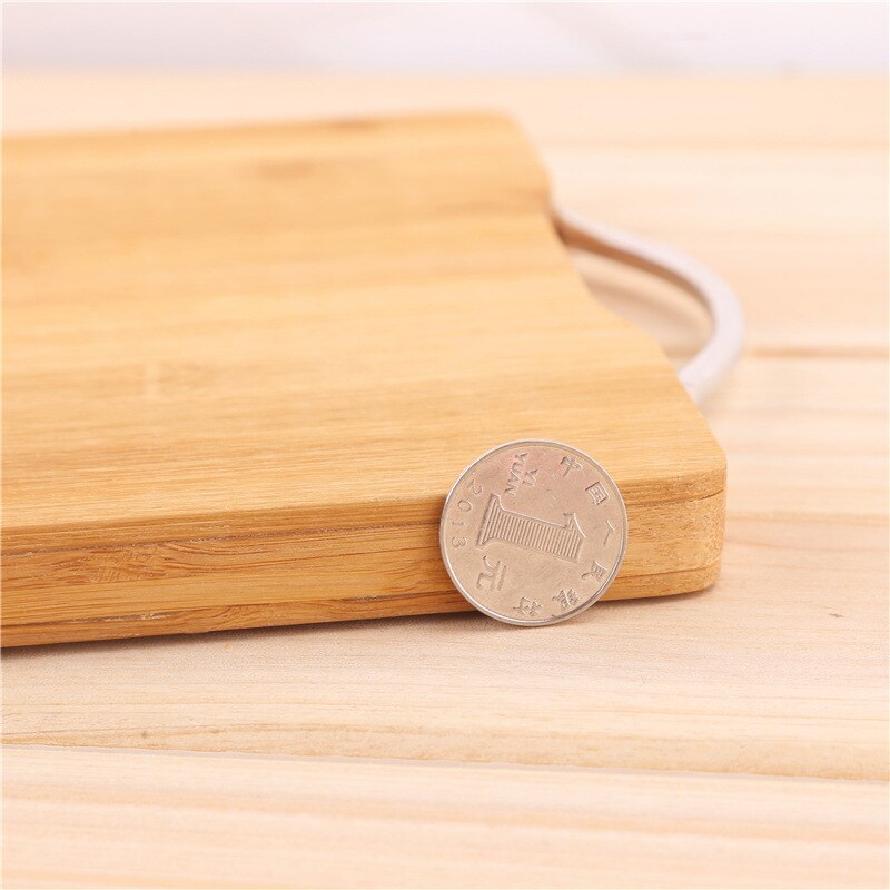 1pcs Wooden Chopping Board Bamboo Square Hangable Cutting Board Thick Natural Cutting Board Kitchen Cooking Cutting Board
