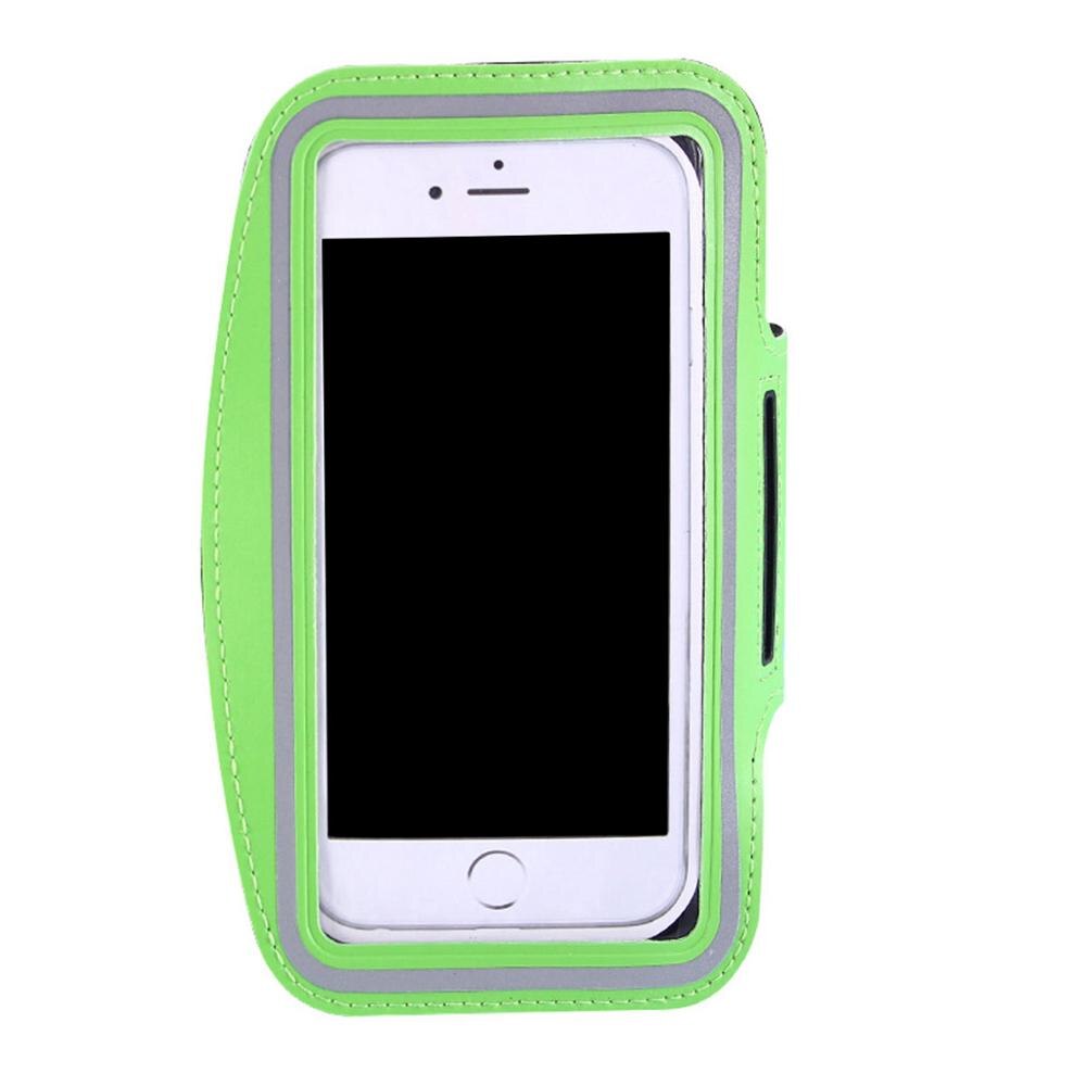 Bolso de brazo para teléfono móvil banda impermeable Deporte Running banda de brazo funda de entrenamiento para 5-6 pulgadas Bolsa de teléfono SAMSUNG iPhone: Small - 5 inches / Verde