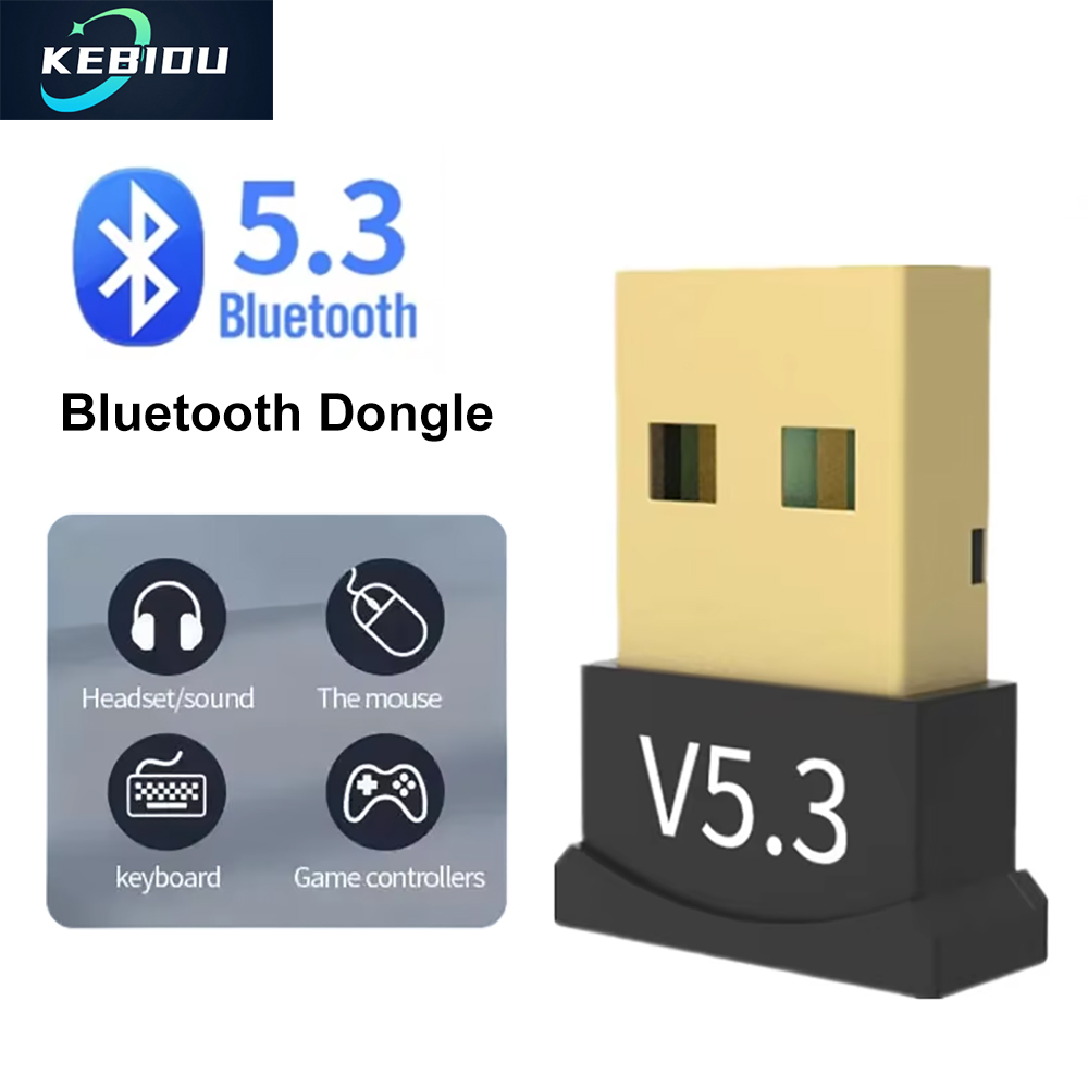 USB Bluetooth 5.3 Adapter Bluetooth 5.1 Audio Bluetooth Dongle Transmitter Receiver Wireless USB Adapter for Computer PC Laptop