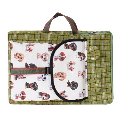Viento británico arte infantil de los niños de la escuela arte material de pintura de bolsa plegable de dibujos animados lindo de la Escuela de Arte bolsa de dibujo bolso