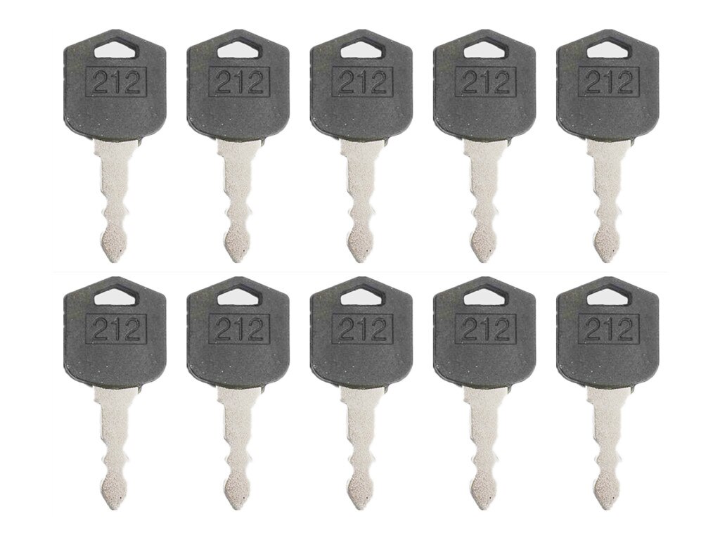 10pc Key Fits Doosan Daewoo Forklift Skid Steer 212 D554212