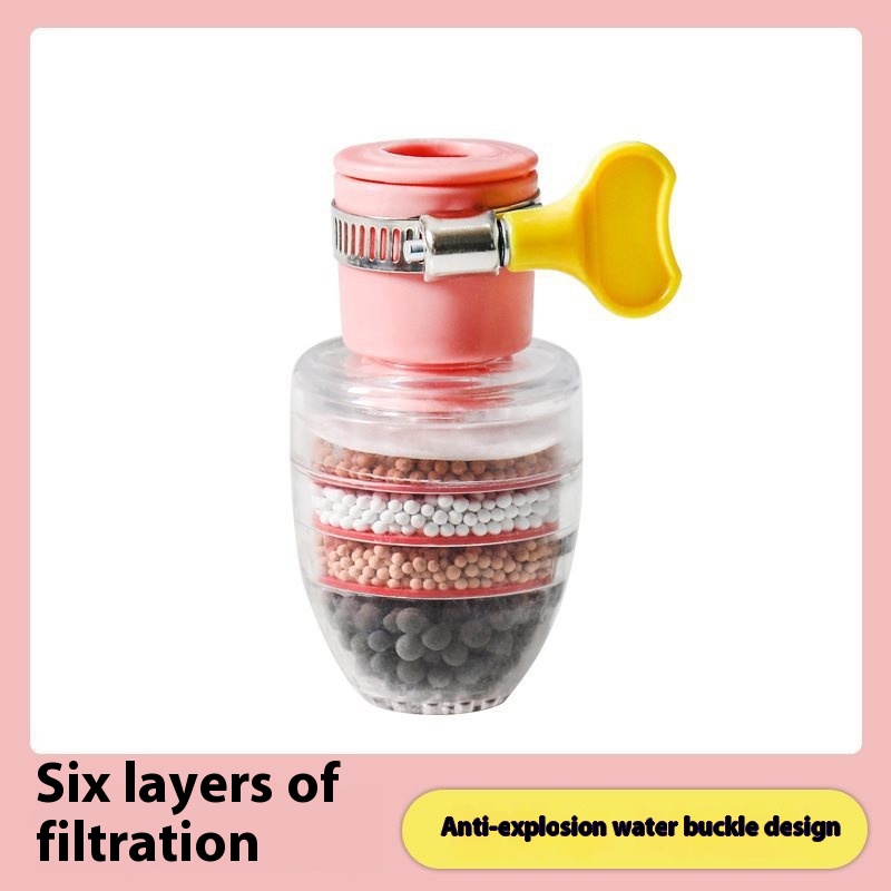 Waterkraanfilter Huishoudelijke keuken Thuiskraan Mini Kraanwater Schone luchtreiniger Filter Filtratiepatroon Koolstoffilter: green