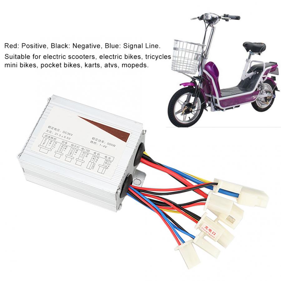 Controlador de velocidad del cepillo del Motor eléctrico de 36V 500W para Scooters bicicletas triciclos