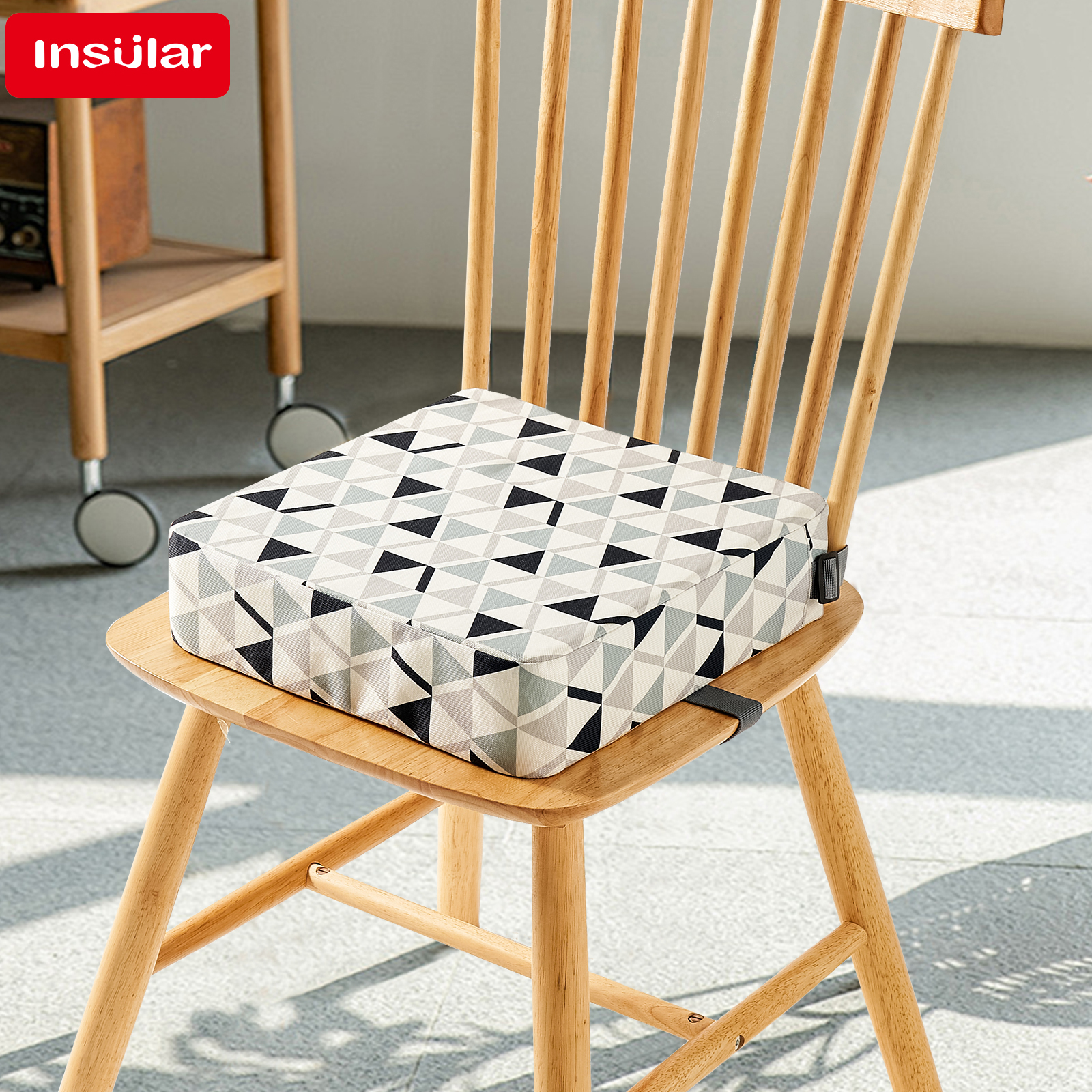 INSULAR Verstelbaar Kussen Kinderen Zitwasmachine Kinderen Stoelverhogers Baby Dineren Verhoogde Binnenzool Verwijderbare Veiligheidskussens