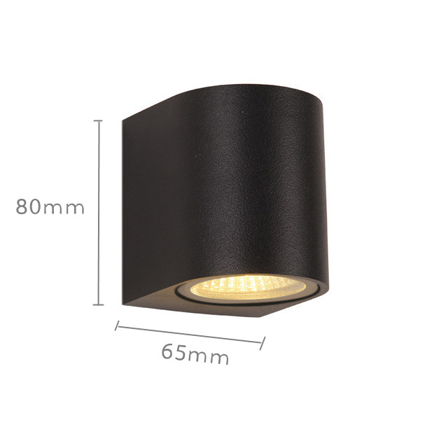 LED 5W Outdoor Wall Light GU10 Adjustable Folding Sconce Waterproof IP65 Outside Porch Lights Courtyard Garden Wall Lamp Fixture: Red / 8W