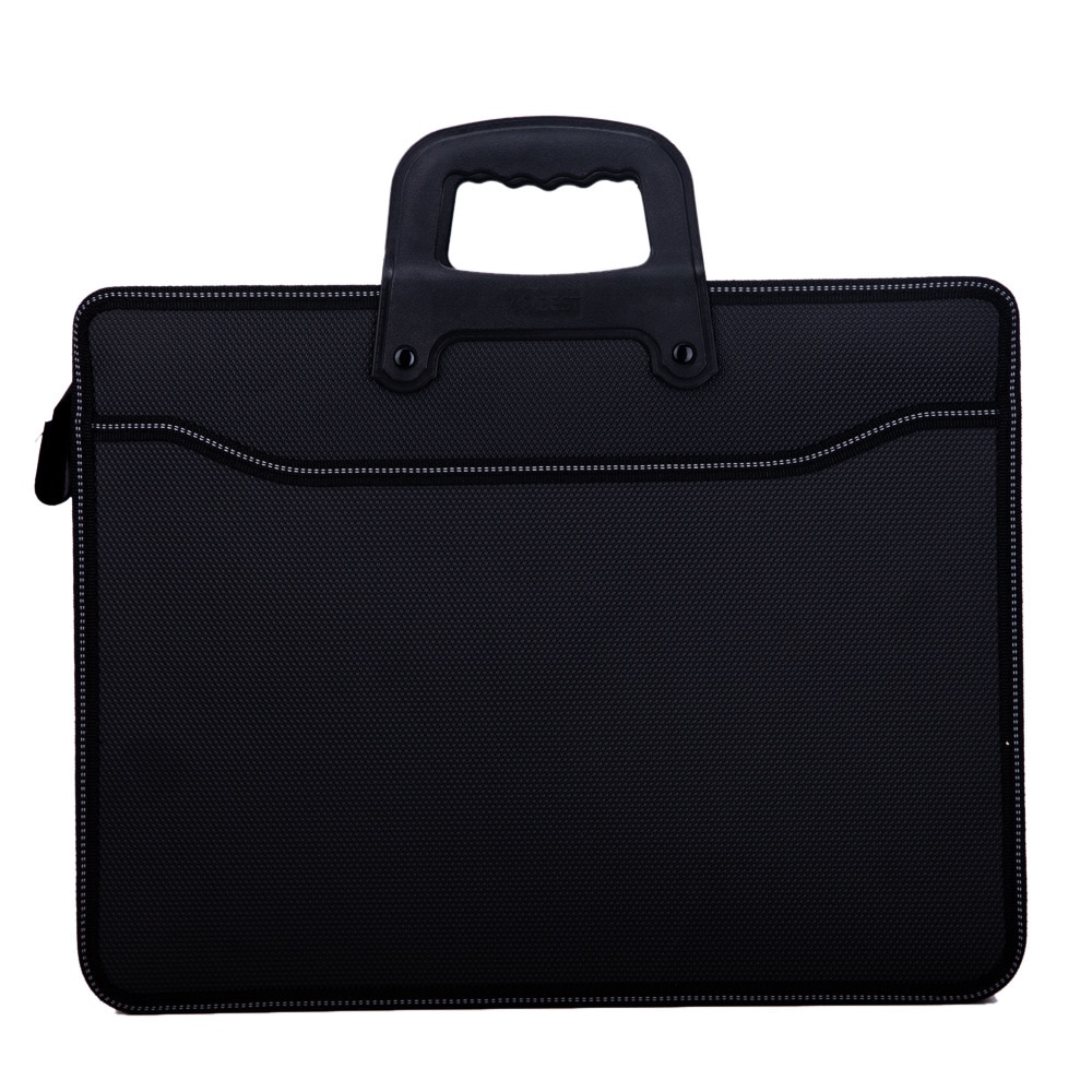 Business custom A4 zipper Men Briefcase Document Bags High capacity Portable File folder/a case for documents /filing