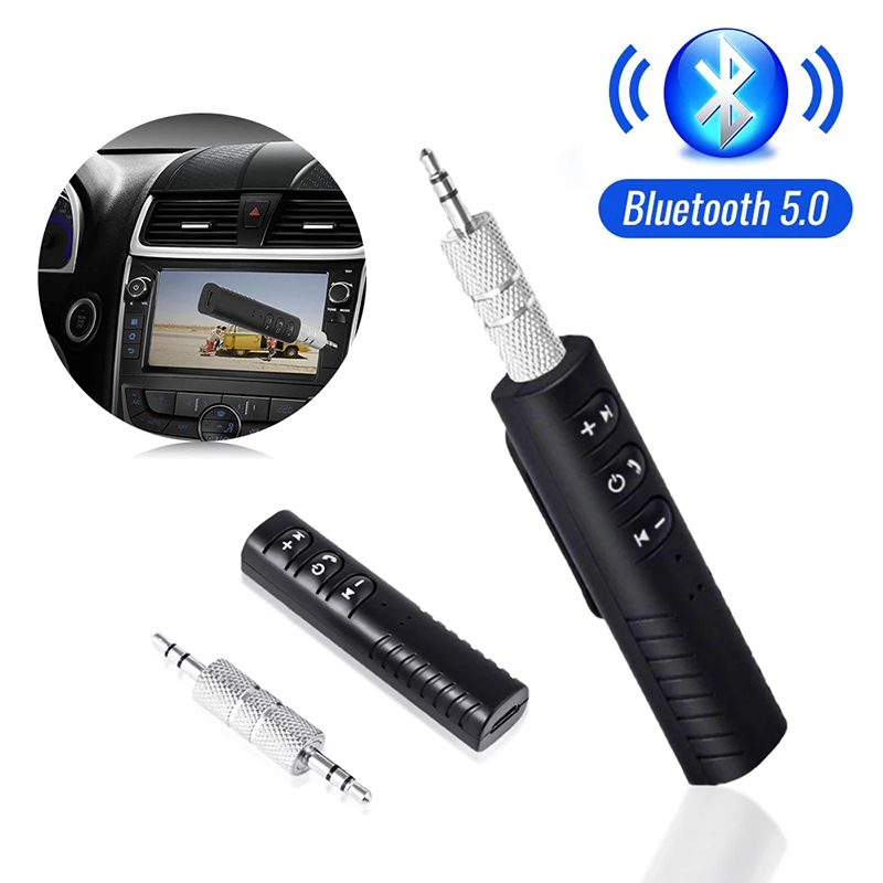 Drahtlose Bluetooth-kompatibel Audio Empfänger 3,5mm Jack AUX Auto Audio Sender Handy BT 5,0 Lautsprecher Adapter Freisprecheinrichtung