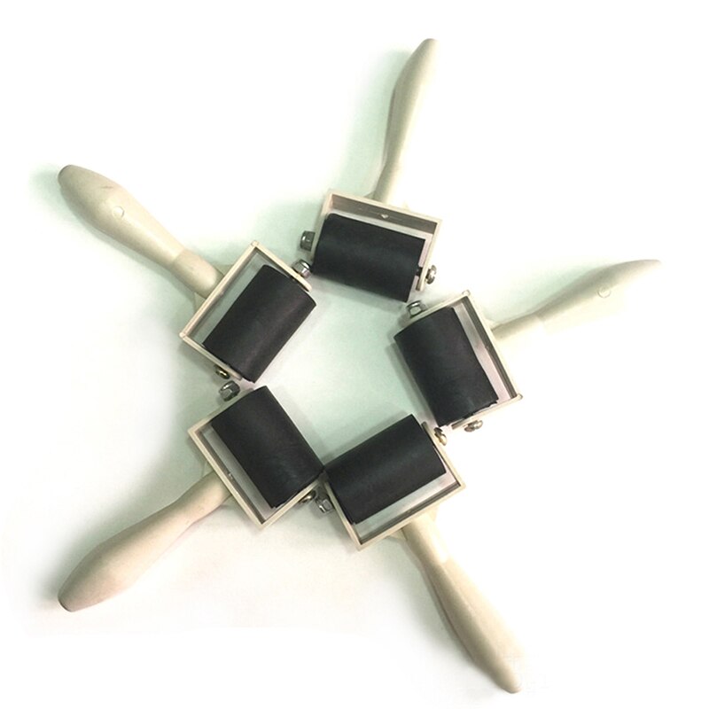 Non-Stick Roller Pin Clay Roller Pottery Rolling Pin Modelling Tool Stamping Brayer Art Clay Tools For Craft 3.5*8*11cm