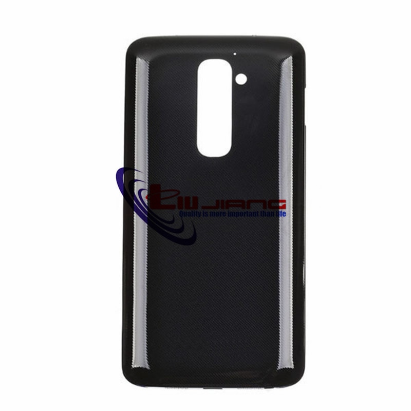 Original Battery Housing Cover for LG G4 G2 G3 G3 mini D850 D800 Wireless Charger Battery Door Rear Cover parts: G2 Black