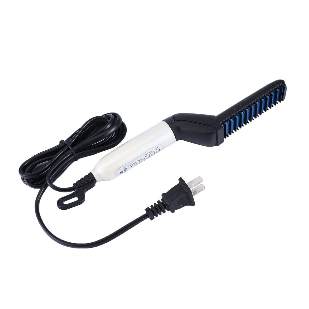 Alisador de barba rápido, peine multifuncional para el cabello, rizador de cabello, gorra de exposición, peine para el cabello para hombres, peine rizador