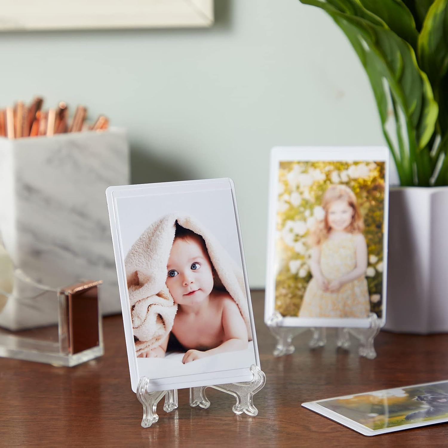 12/1 pezzi cavalletti in plastica trasparente supporto da tavolo pieghevole in acrilico piatto ciotola cremagliera foto cornice supporto portaoggetti decorazioni per la casa