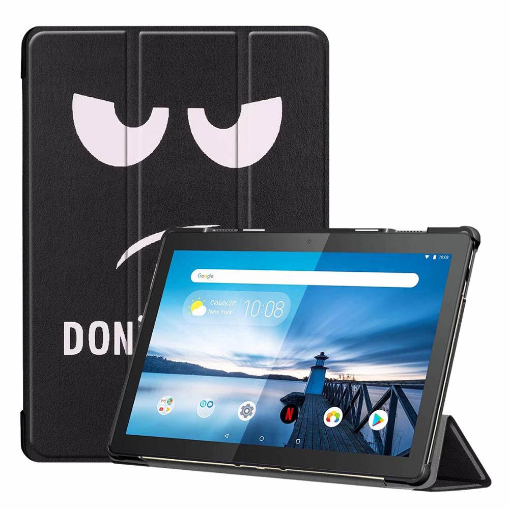 Slim Hard Case for Lenovo Tab M10 TB-X605F Release Tablet 3 Fold Magnetic Stand Cover for M10 X605 10.1 Inch