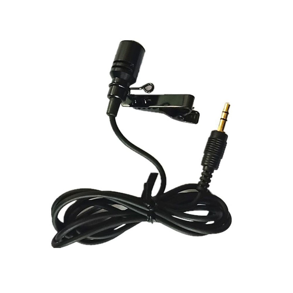 Portable External 3.5mm Jack Clip on Lapel Lavalier Microphone For Phone Handsfree Wired Condenser Mic For teaching Speeching: 1